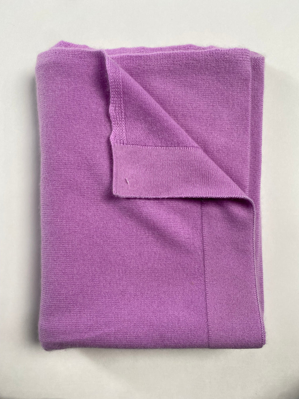 Knitted Cashmere Schal - Dunkelrosa - aura cashmere