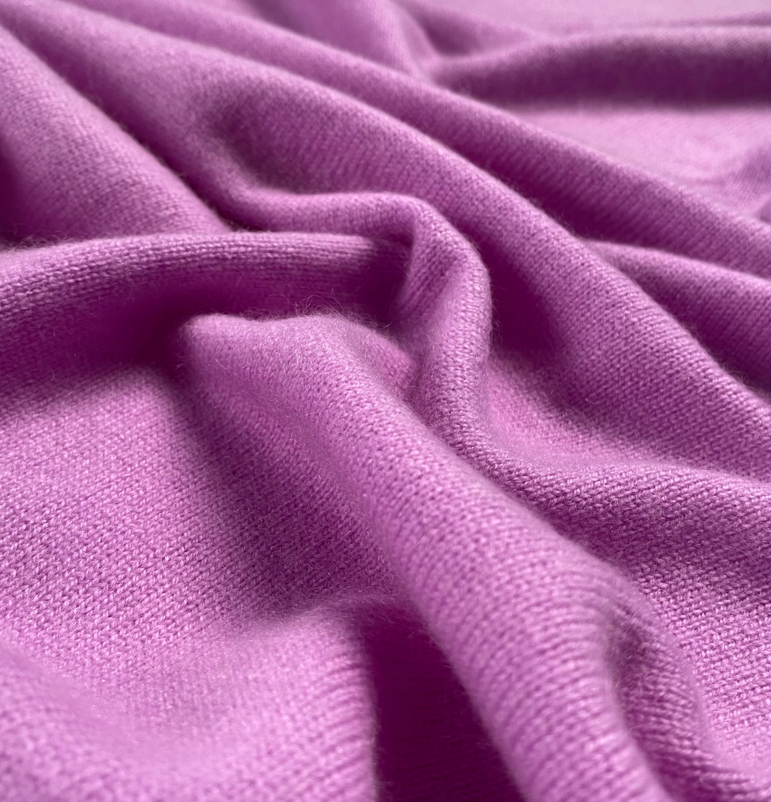 Knitted Cashmere Schal - Dunkelrosa - aura cashmere