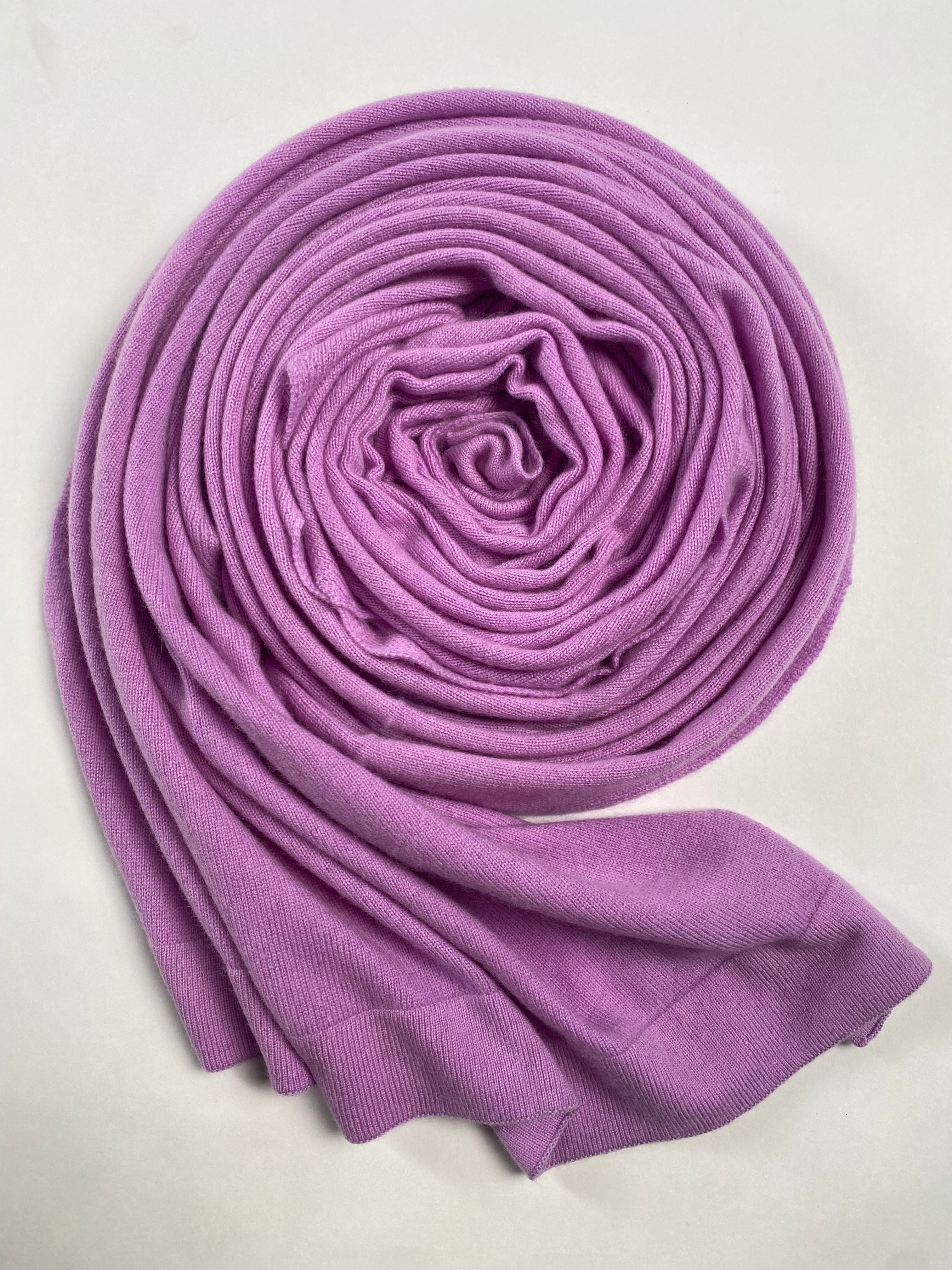 Knitted Cashmere Schal - Dunkelrosa - aura cashmere