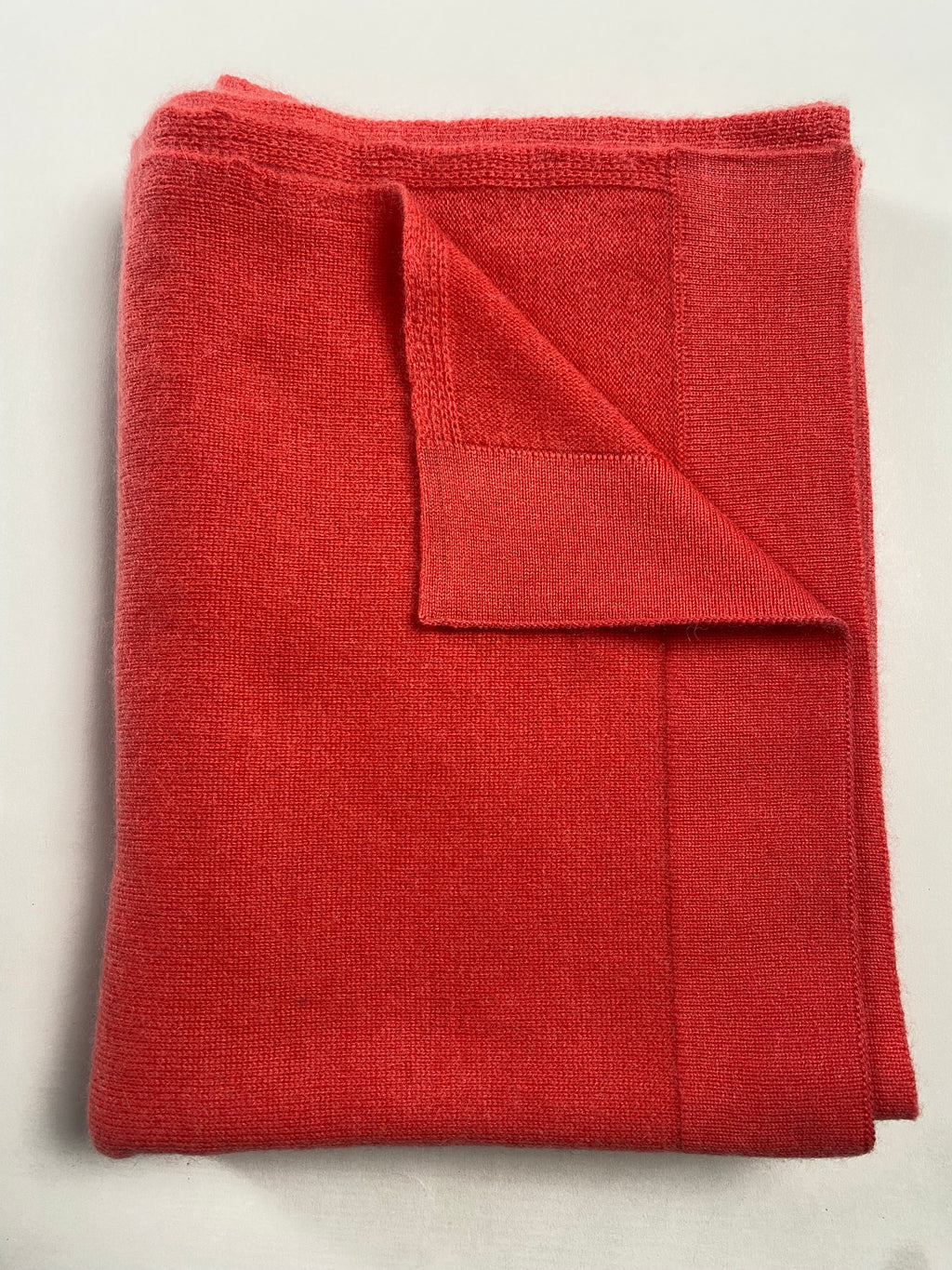 Knitted Cashmere Schal - Rot - aura cashmere