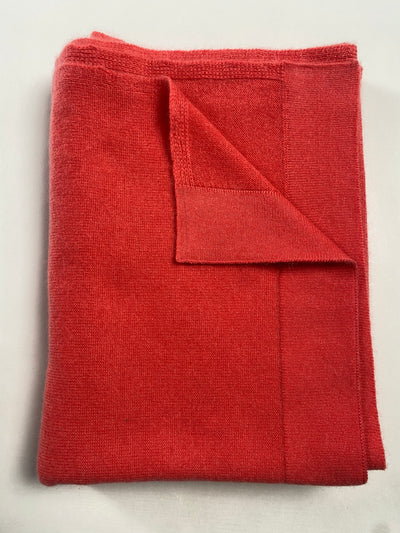 Knitted Cashmere Schal - Rot - aura cashmere