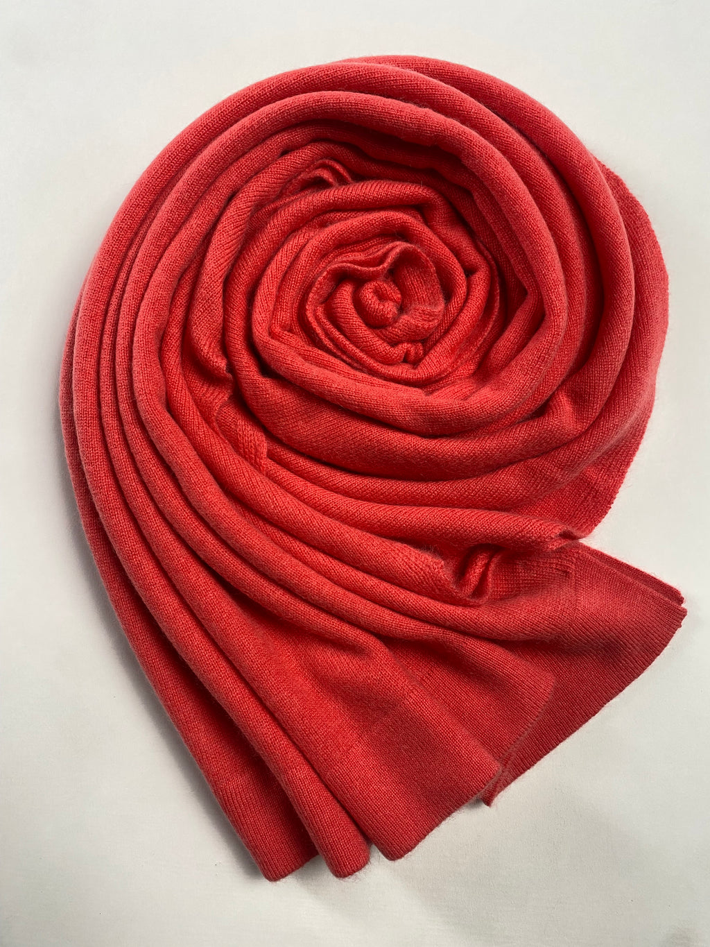 Knitted Cashmere Schal - Rot - aura cashmere