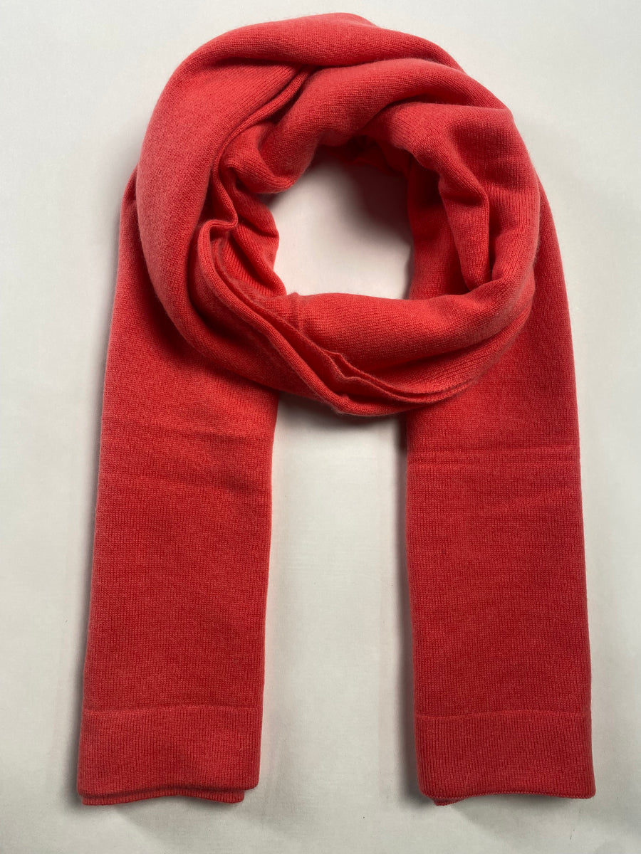 Knitted Cashmere Schal - Rot - aura cashmere