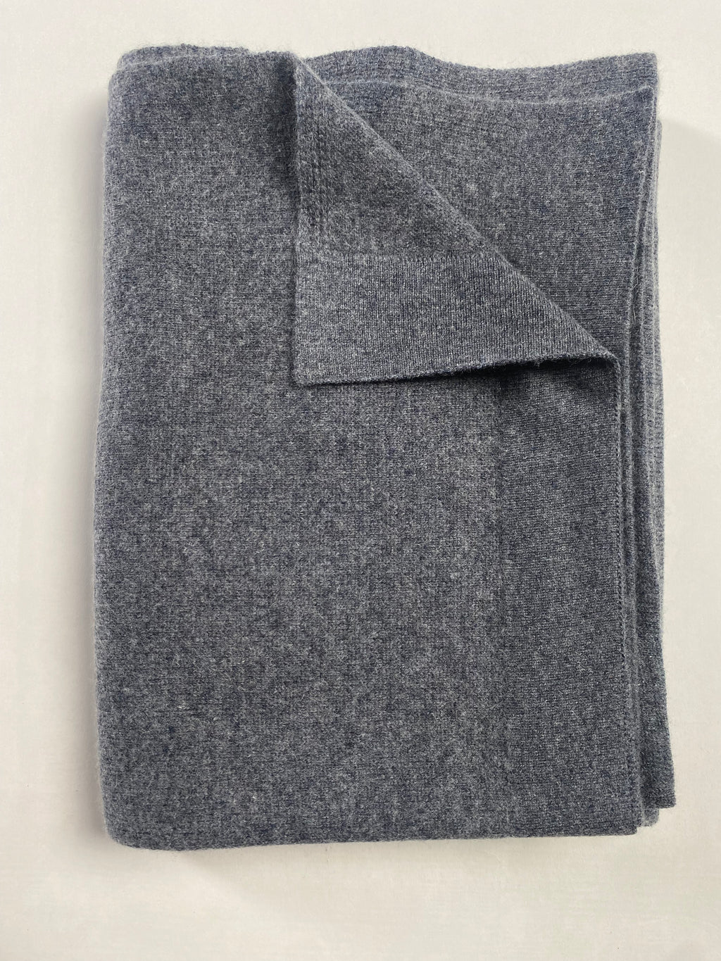 Knitted Cashmere Schal - Dunkelgrau - aura cashmere
