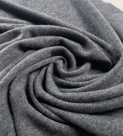 Knitted Cashmere Schal - Dunkelgrau - aura cashmere