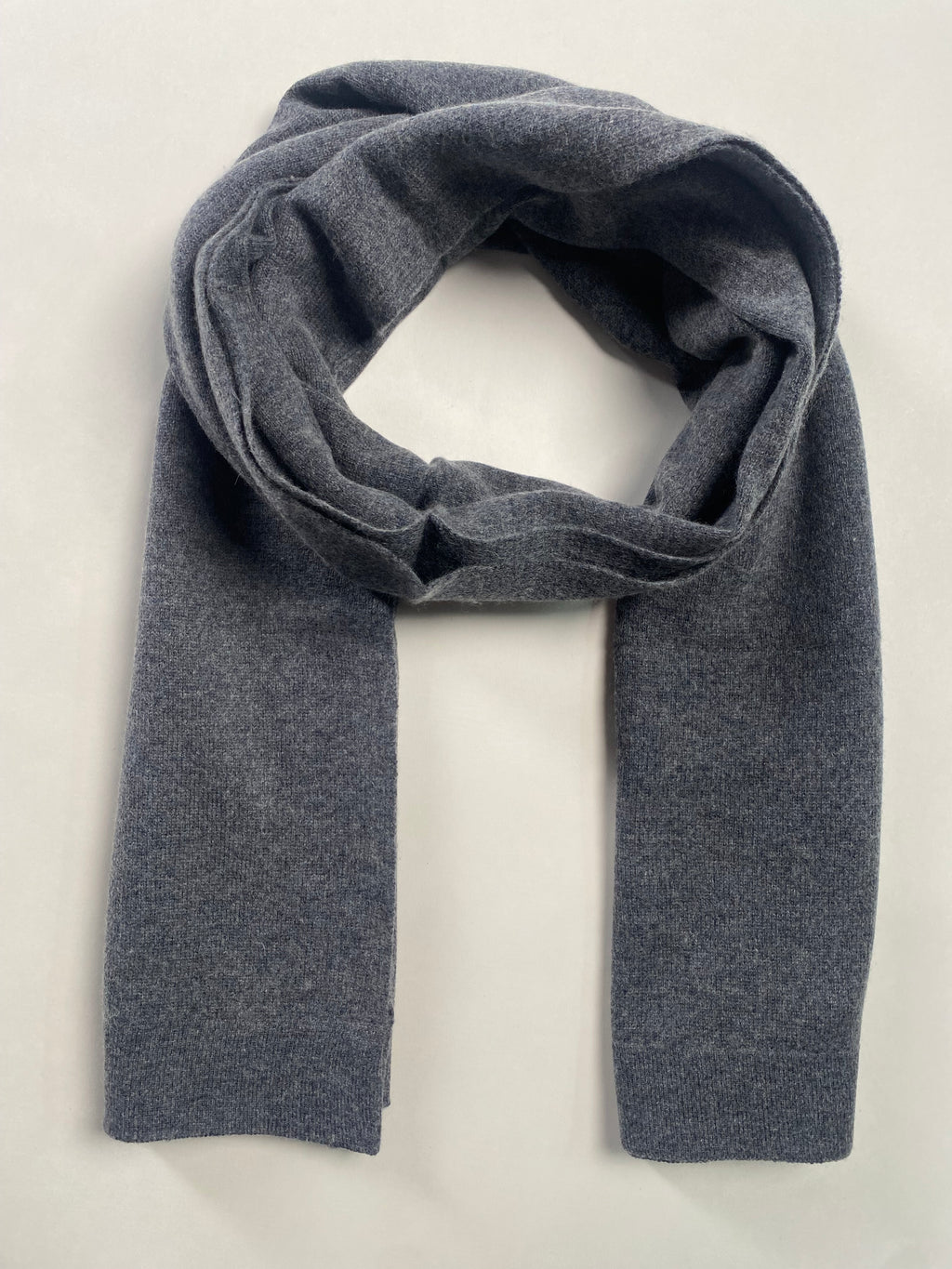 Knitted Cashmere Schal - Dunkelgrau - aura cashmere