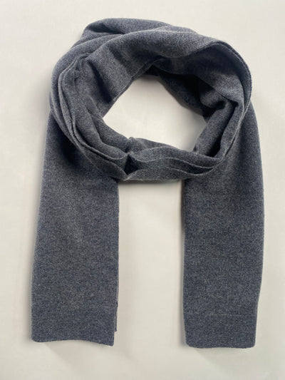 Knitted Cashmere Schal - Dunkelgrau - aura cashmere