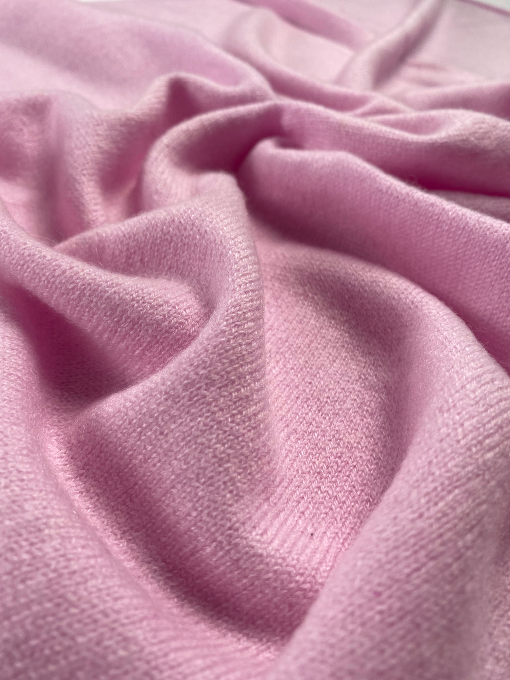Knitted Cashmere Schal - Rosa - aura cashmere