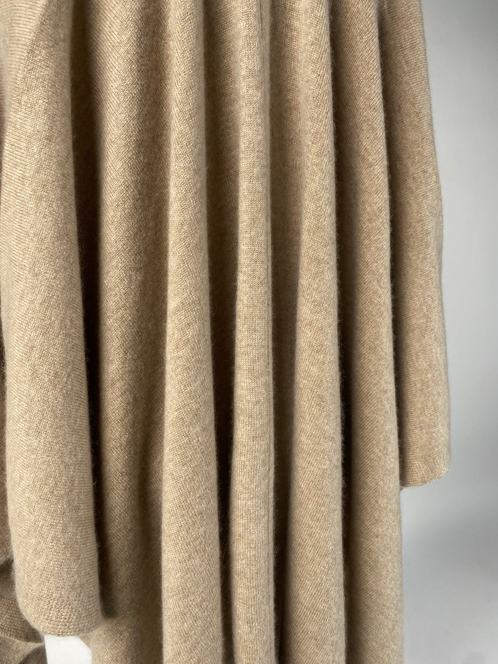 Luxury Cashmere Blend Cape - Camel - aura cashmere