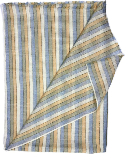 Aura Kashmir Coastal Lines – handgewebter Cashmere-Schal, Produktansicht 2