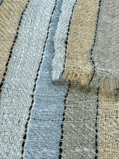 Aura Kashmir Coastal Lines – handgewebter Cashmere-Schal, Produktansicht 5