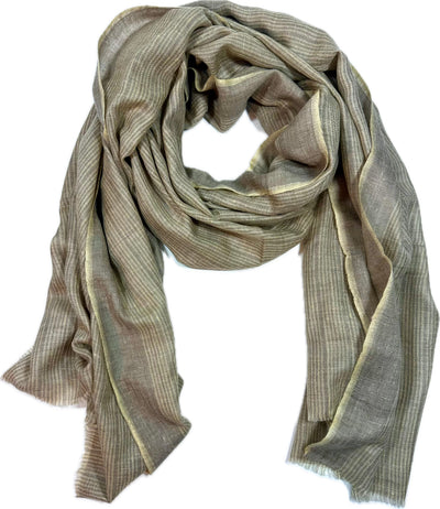 Aura Kashmir Dawn Mist – handgewebter Cashmere-Schal, Produktansicht 1