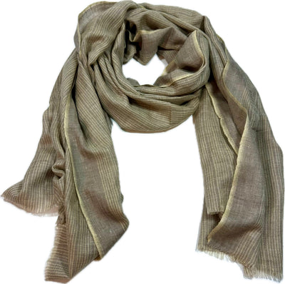 Aura Kashmir Dawn Mist – handgewebter Cashmere-Schal, Produktansicht 7