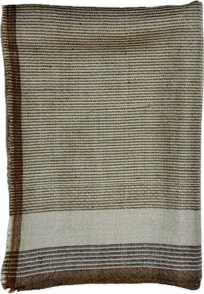 Aura Kashmir Sahara Lines – handgewebter Cashmere-Schal, Produktansicht 6