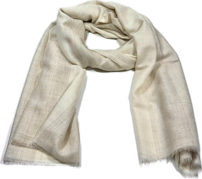 Aura Kashmir Stonefield Stripe – handgewebter Cashmere-Schal, Produktansicht 7