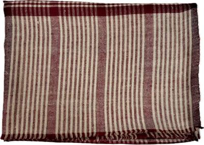 Aura Kashmiri - Bordeaux Check – Cashmere-Stola 100 × 200 cm, Produktansicht 7
