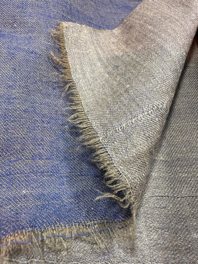 Kashmiri - Marine & Sand – Double-Face-Cashmere-Schal, Originalansicht 3