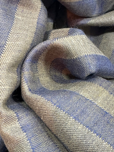 Kashmiri - Marine & Sand – Double-Face-Cashmere-Schal, Originalansicht 4