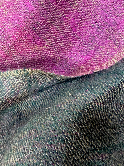 Kashmiri - Pink & Night Sky – Double-Face-Cashmere-Schal, Originalansicht 4