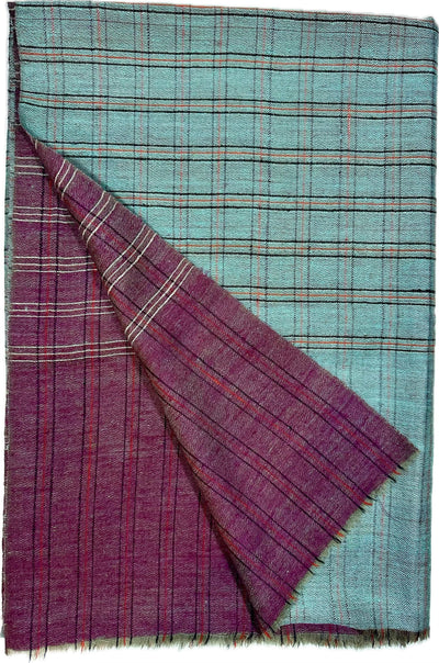 Kashmiri - Ruby & Jade – Double-Face-Cashmere-Schal, Originalansicht 2