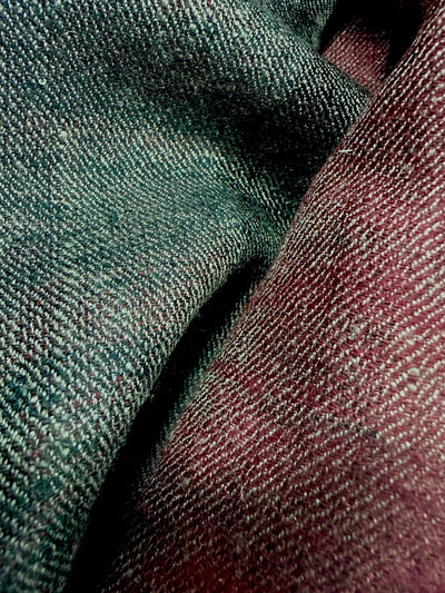 Kashmiri - Ruby & Obsidian – Double-Face-Cashmere-Schal, Originalansicht 3