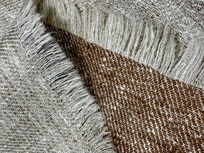 Kashmiri - Sand & Chocolate – Double-Face-Cashmere-Schal, Originalansicht 4
