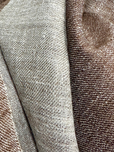 Kashmiri - Sand & Chocolate – Double-Face-Cashmere-Schal, Originalansicht 5