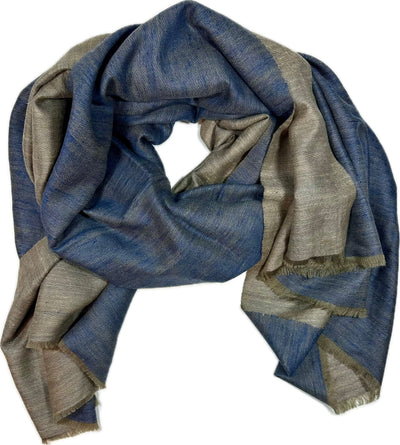 Kashmiri - Sand & Night Sky – Double-Face-Cashmere-Schal, Originalansicht 1
