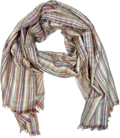 Aura Kashmiri - Fine Multistripe – Cashmere-Stola 100 × 200 cm, Produktansicht 1