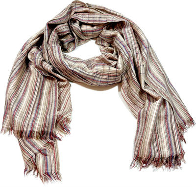 Aura Kashmiri - Fine Multistripe – Cashmere-Stola 100 × 200 cm, Produktansicht 8