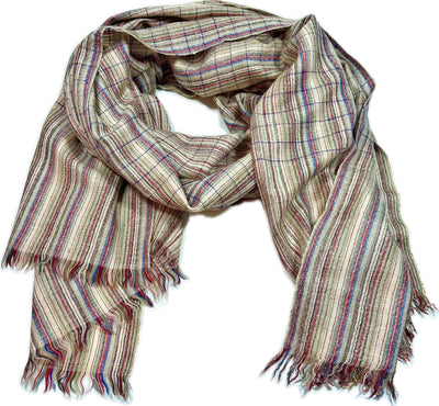 Aura Kashmiri - Fine Multistripe – Cashmere-Stola 100 × 200 cm, Produktansicht 10