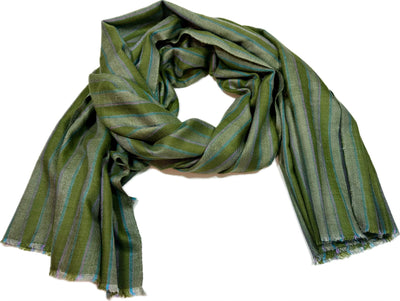 Aura Kashmiri - Forest Stripes – Cashmere-Stola 100 × 200 cm, Produktansicht 7