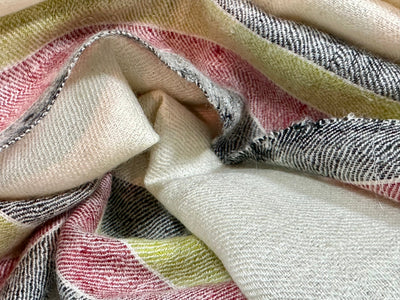 Aura Kashmiri - Side Stripe Trio – Cashmere-Stola 100 × 200 cm, Produktansicht 6