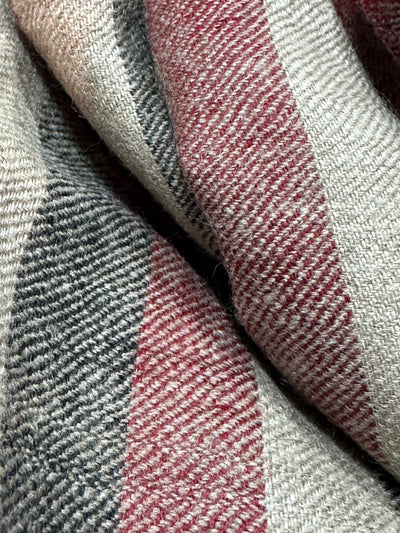 Aura Kashmiri - Tricolor Stripes – Cashmere-Stola 100 × 200 cm, Produktansicht 2