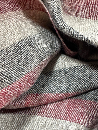 Aura Kashmiri - Tricolor Stripes – Cashmere-Stola 100 × 200 cm, Produktansicht 3