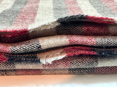 Aura Kashmiri - Tricolor Stripes – Cashmere-Stola 100 × 200 cm, Produktansicht 4
