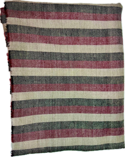 Aura Kashmiri - Tricolor Stripes – Cashmere-Stola 100 × 200 cm, Produktansicht 5