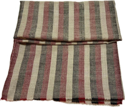 Aura Kashmiri - Tricolor Stripes – Cashmere-Stola 100 × 200 cm, Produktansicht 6