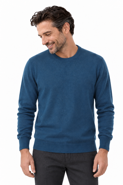 Round – Rundhals-Pullover für Herren – Modellansicht