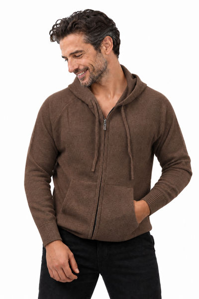 Aura Cashmere ND-1325-C10343 Naturdunkelbraun – Aura-Mann-Model
