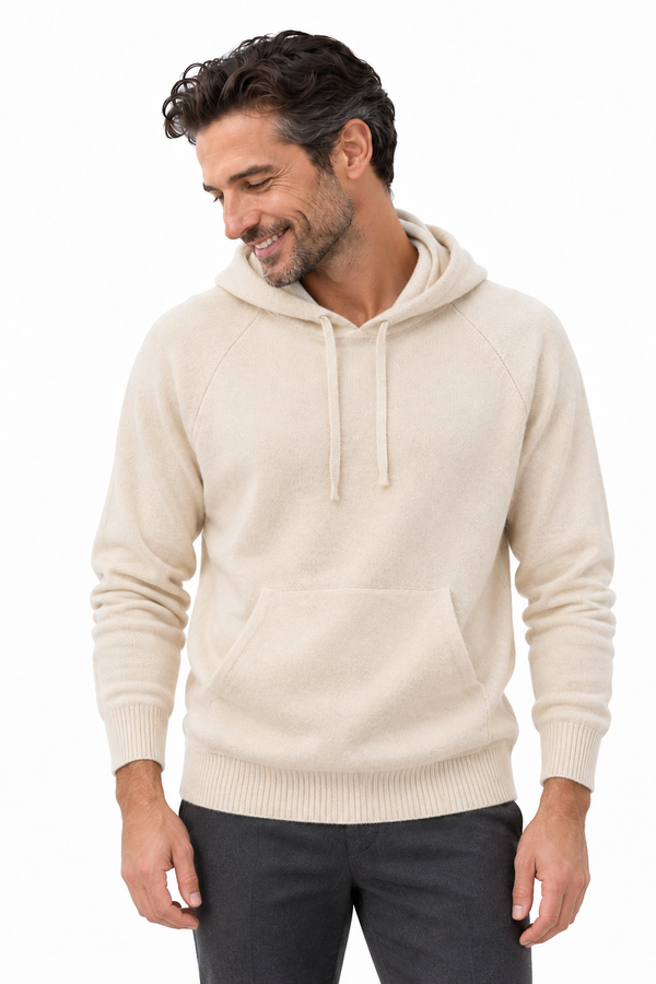Pause Natural – Unisex-Strickhoodie – Modellansicht