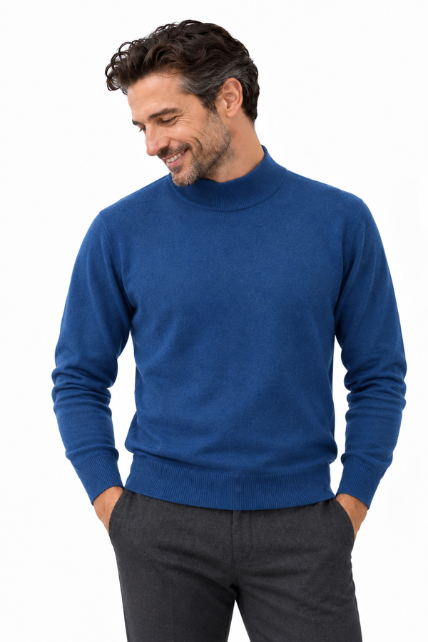 Contour – Stehkragen-Pullover für Herren – Modellansicht