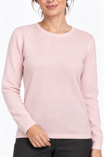 Circle – Rundhals-Pullover für Damen – Strickdetail