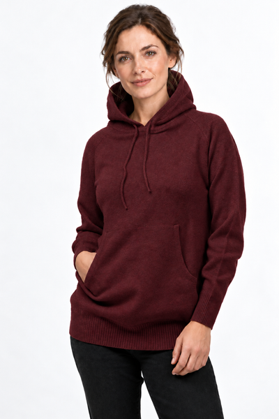 Aura Cashmere ND-1390-C10257 Bordeaux – Aura-Frau-Model