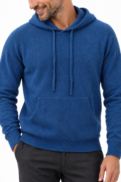 Pause – Unisex-Strickhoodie – Strickdetail