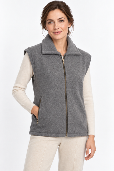 Layer – Gilet mit Reissverschluss – Modellansicht