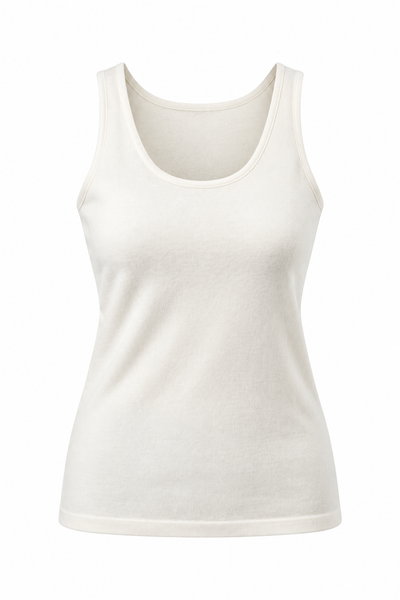 Trace – Top in maglia senza maniche – Bianco avorio – Foto del prodotto [ND-1344-C8813]