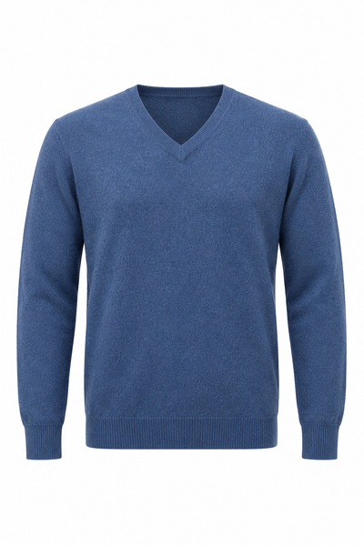 Angle – Maglia con scollo a V da uomo – Vista del prodotto senza modello [ND-1379-C9559]