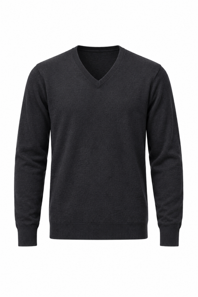 Angle – Maglia con scollo a V da uomo – Vista del prodotto senza modello [ND-1379-C9560]