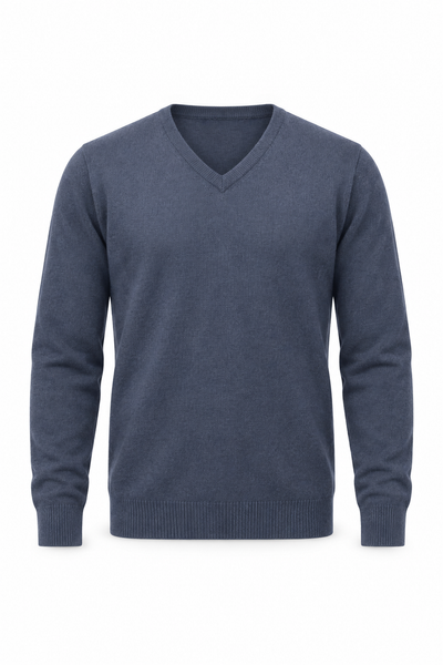 Angle – Maglia con scollo a V da uomo – Vista del prodotto senza modello [ND-1379-C9561]
